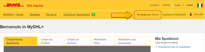 Dichiarazione washington dhl